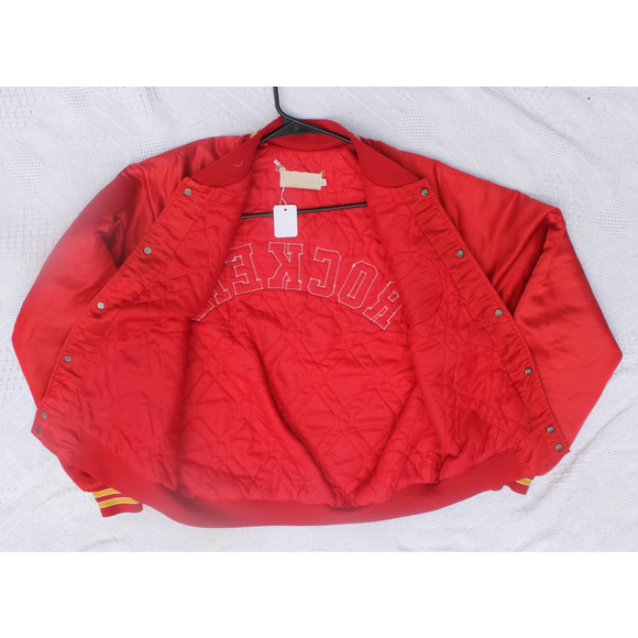 Vintage Chalkline Houston Rockets Satin Jacket Size Large - Picture 6 of 6